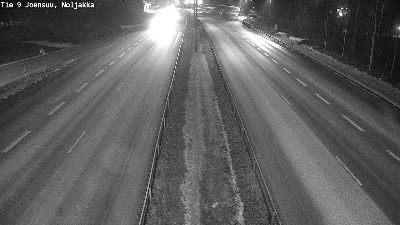 Weather Camera Image Väg 9 Joensuu, Noljakka, Joensuu, Pohjois-Karjala