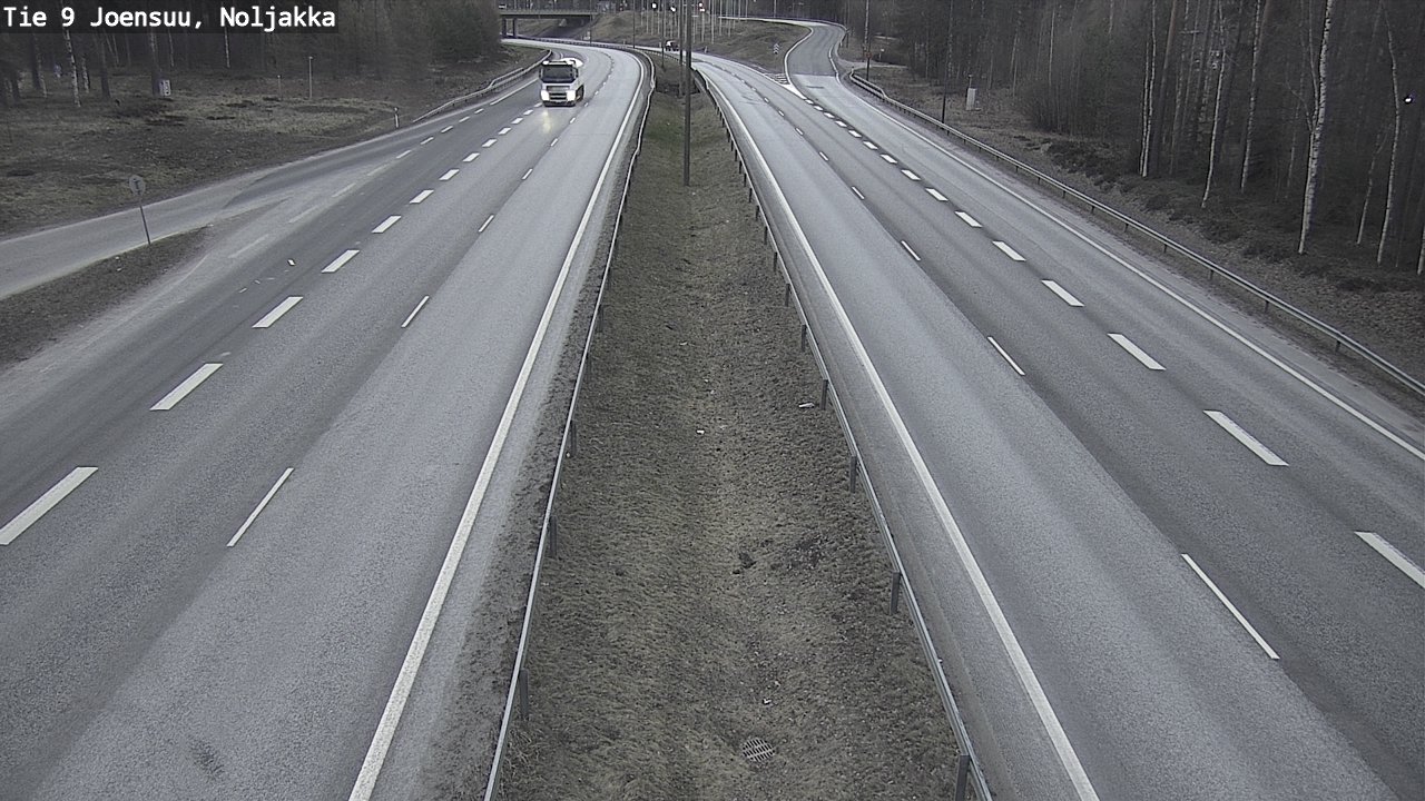 Weather Camera Image Väg 9 Joensuu, Noljakka, Joensuu, Pohjois-Karjala