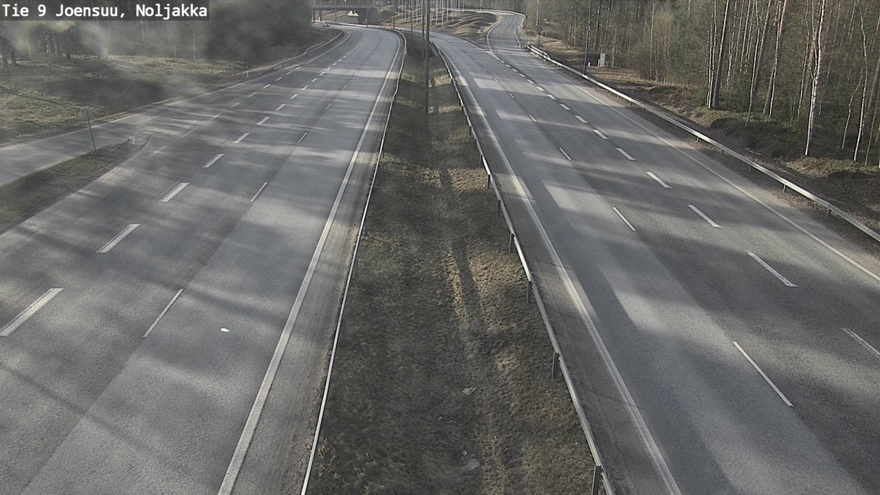 Weather Camera Image Väg 9 Joensuu, Noljakka, Joensuu, Pohjois-Karjala