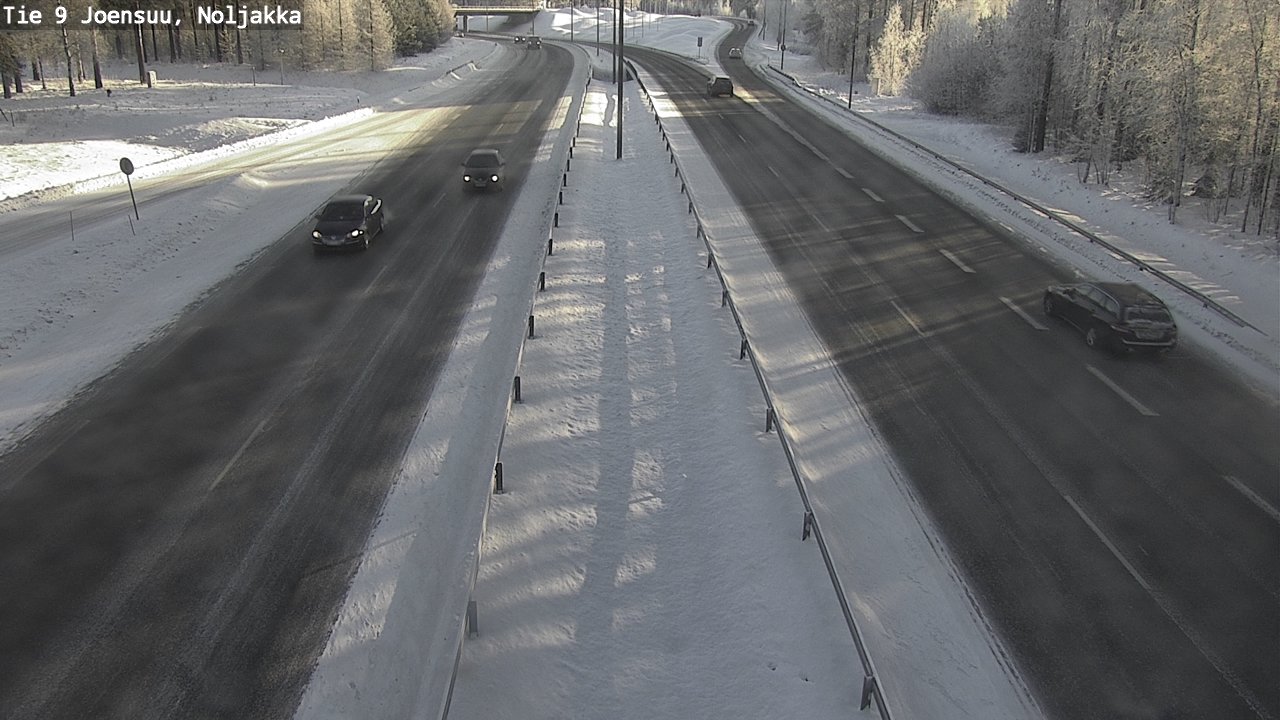 Weather Camera Image Väg 9 Joensuu, Noljakka, Joensuu, Pohjois-Karjala
