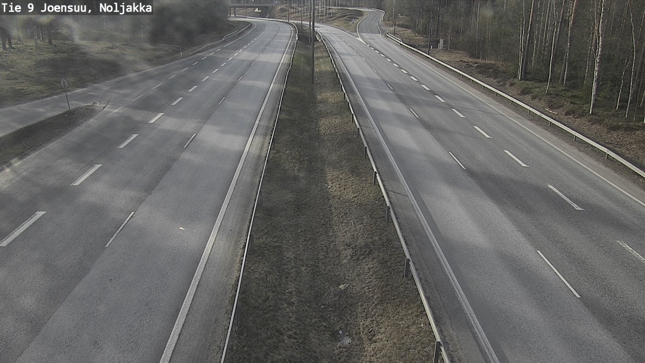Weather Camera Image Väg 9 Joensuu, Noljakka, Joensuu, Pohjois-Karjala