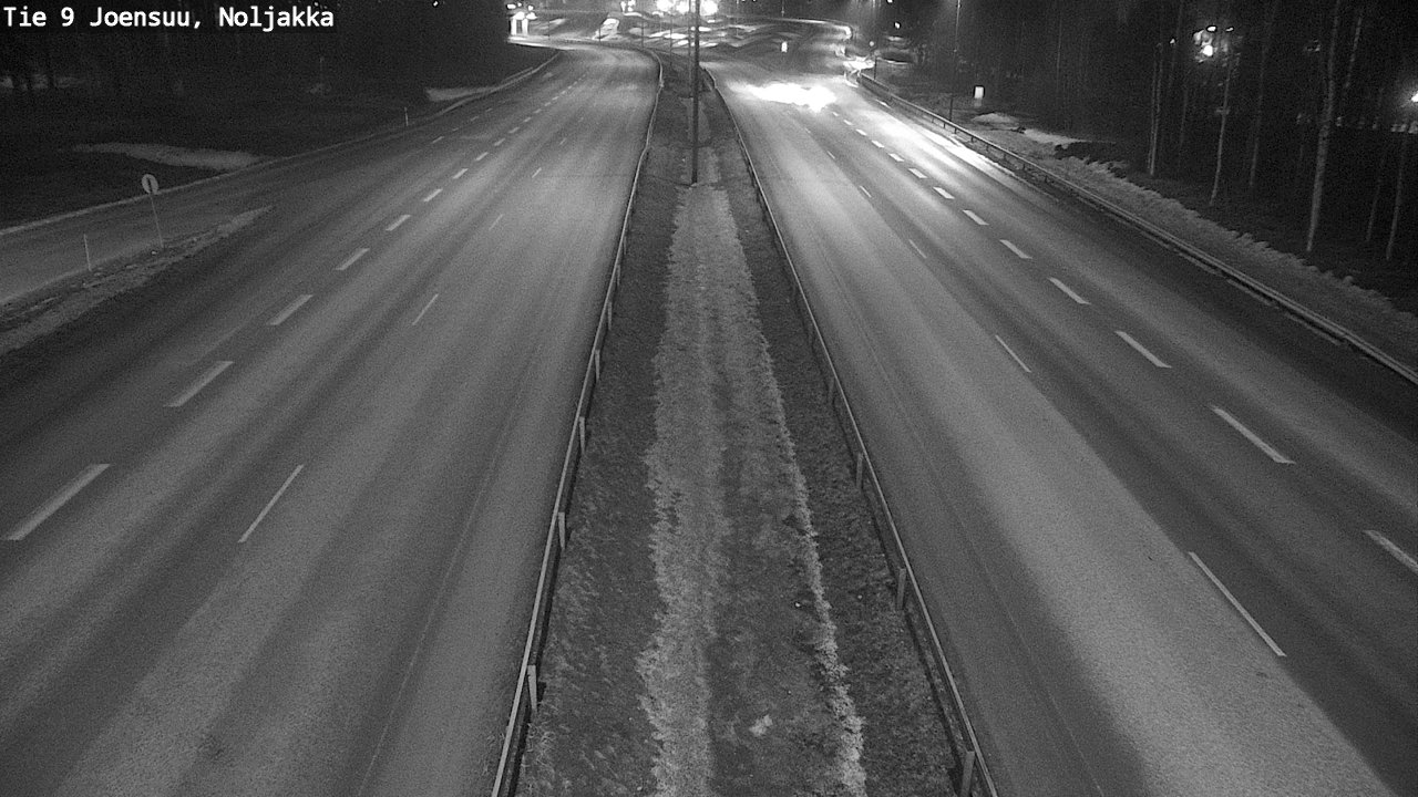 Weather Camera Image Väg 9 Joensuu, Noljakka, Joensuu, Pohjois-Karjala