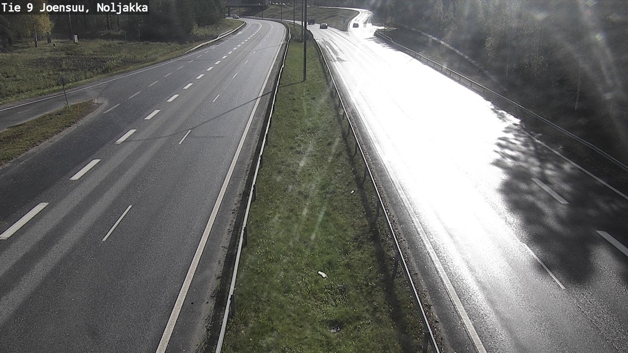 Weather Camera Image Väg 9 Joensuu, Noljakka, Joensuu, Pohjois-Karjala