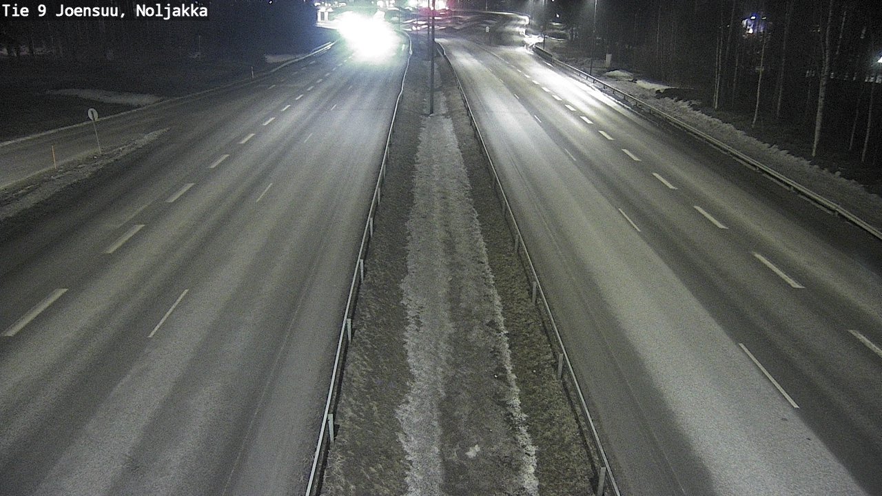 Weather Camera Image Väg 9 Joensuu, Noljakka, Joensuu, Pohjois-Karjala