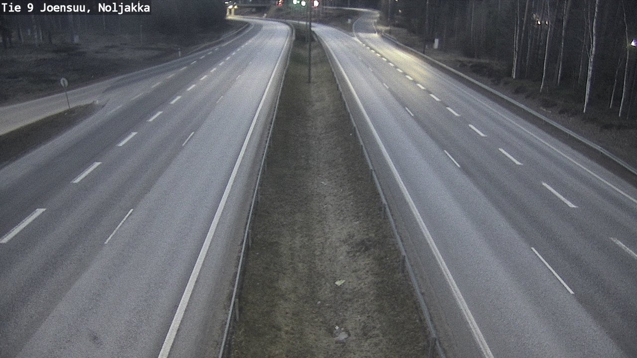 Weather Camera Image Väg 9 Joensuu, Noljakka, Joensuu, Pohjois-Karjala
