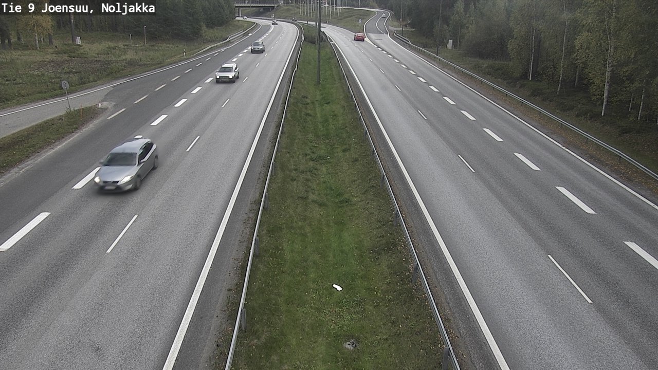 Weather Camera Image Väg 9 Joensuu, Noljakka, Joensuu, Pohjois-Karjala