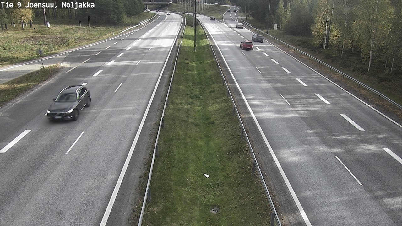 Weather Camera Image Väg 9 Joensuu, Noljakka, Joensuu, Pohjois-Karjala