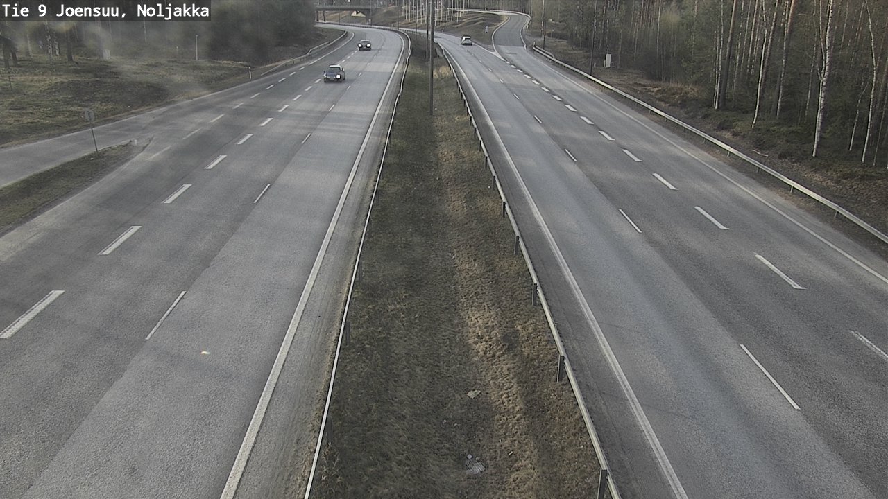 Weather Camera Image Väg 9 Joensuu, Noljakka, Joensuu, Pohjois-Karjala