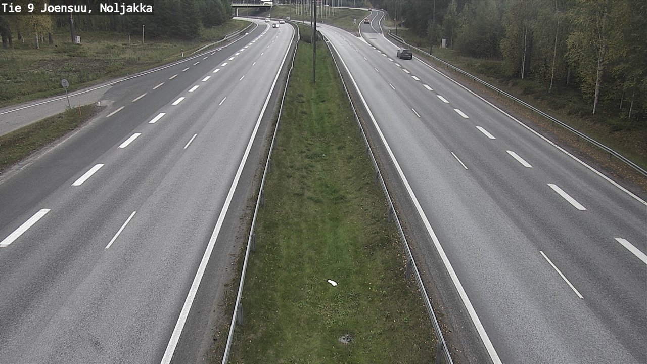 Weather Camera Image Väg 9 Joensuu, Noljakka, Joensuu, Pohjois-Karjala