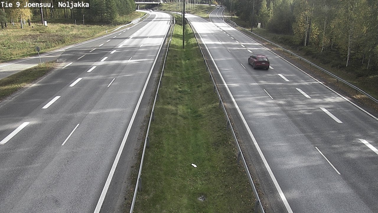 Weather Camera Image Väg 9 Joensuu, Noljakka, Joensuu, Pohjois-Karjala