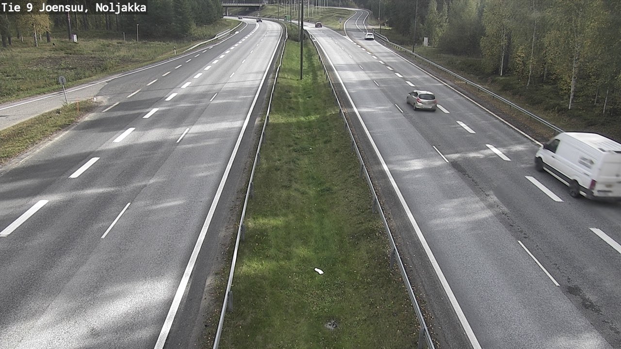 Weather Camera Image Väg 9 Joensuu, Noljakka, Joensuu, Pohjois-Karjala