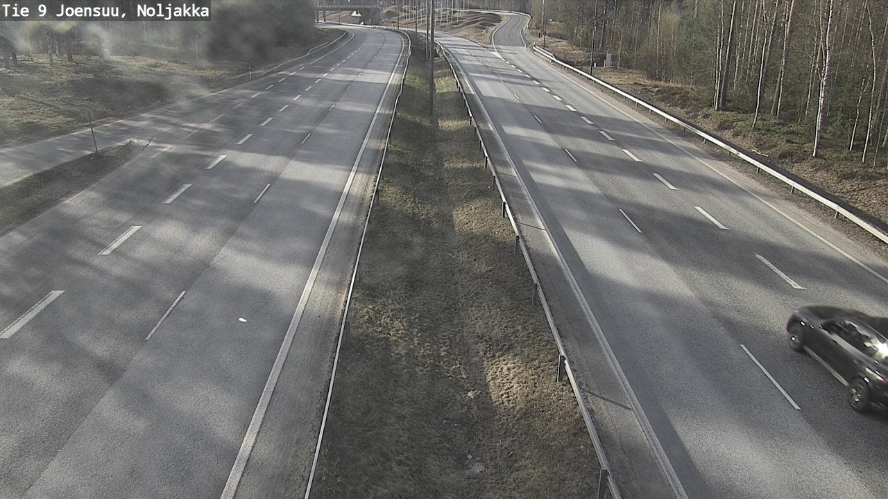 Weather Camera Image Väg 9 Joensuu, Noljakka, Joensuu, Pohjois-Karjala