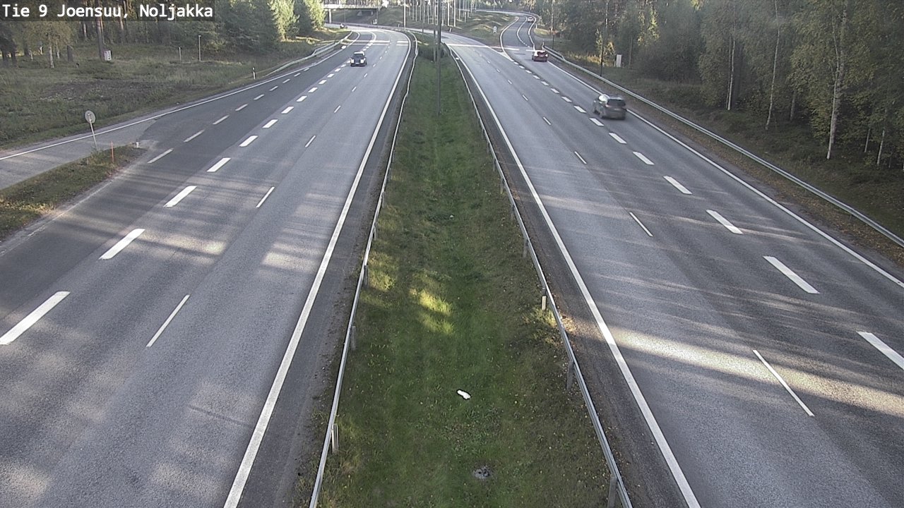 Weather Camera Image Väg 9 Joensuu, Noljakka, Joensuu, Pohjois-Karjala