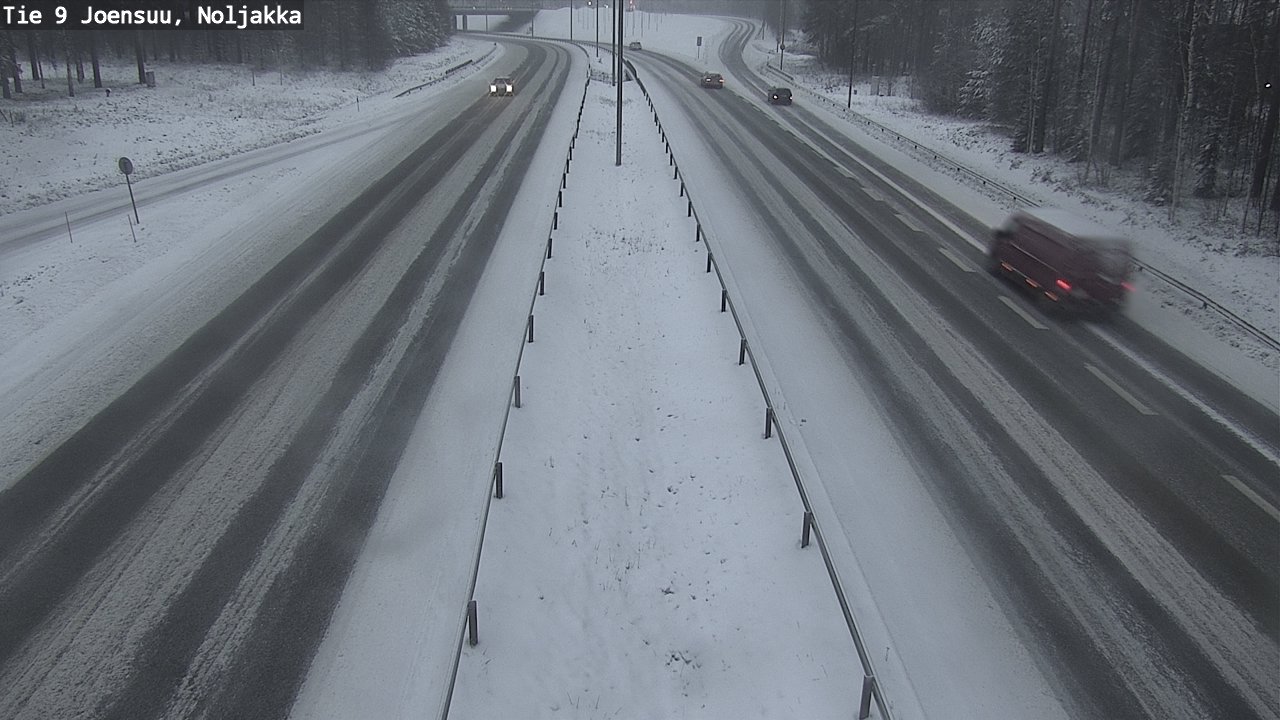 Weather Camera Image Road 9 Joensuu, Noljakka, Joensuu, Pohjois-Karjala