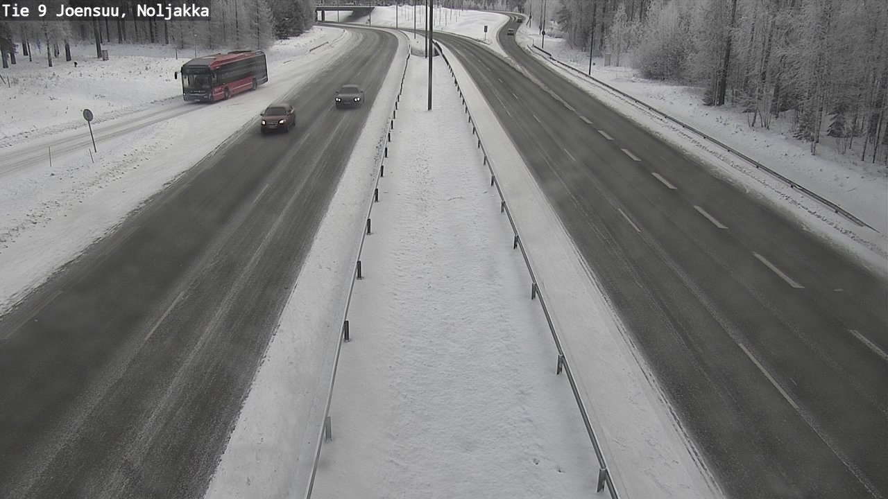 Weather Camera Image Väg 9 Joensuu, Noljakka, Joensuu, Pohjois-Karjala