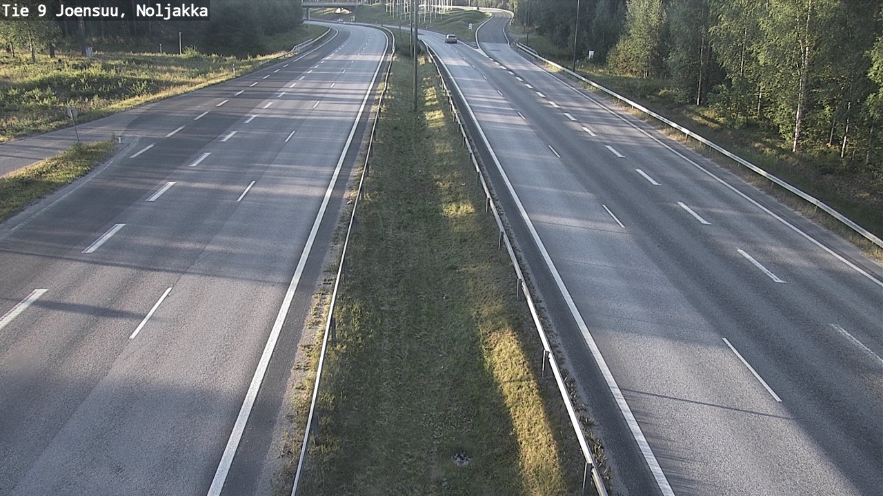 Weather Camera Image Väg 9 Joensuu, Noljakka, Joensuu, Pohjois-Karjala
