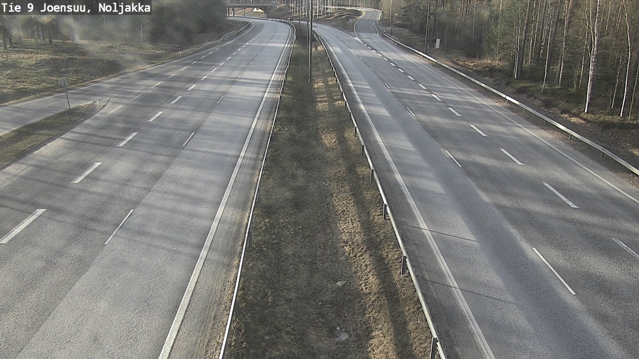 Weather Camera Image Väg 9 Joensuu, Noljakka, Joensuu, Pohjois-Karjala