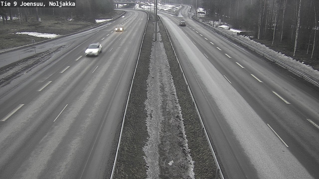 Weather Camera Image Väg 9 Joensuu, Noljakka, Joensuu, Pohjois-Karjala