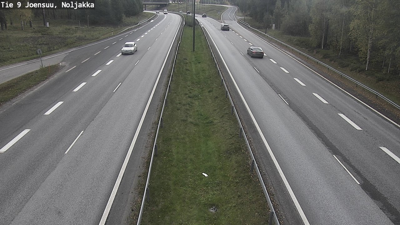 Weather Camera Image Väg 9 Joensuu, Noljakka, Joensuu, Pohjois-Karjala