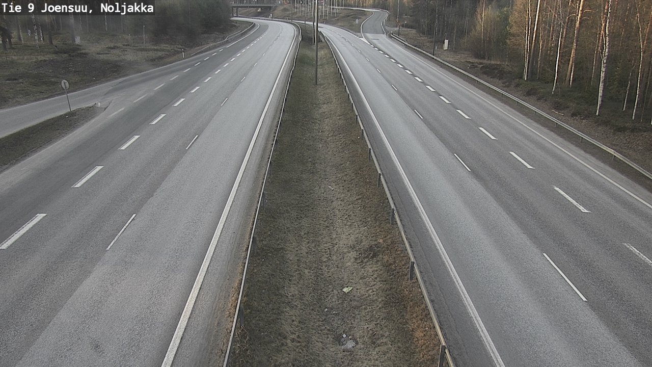 Weather Camera Image Väg 9 Joensuu, Noljakka, Joensuu, Pohjois-Karjala