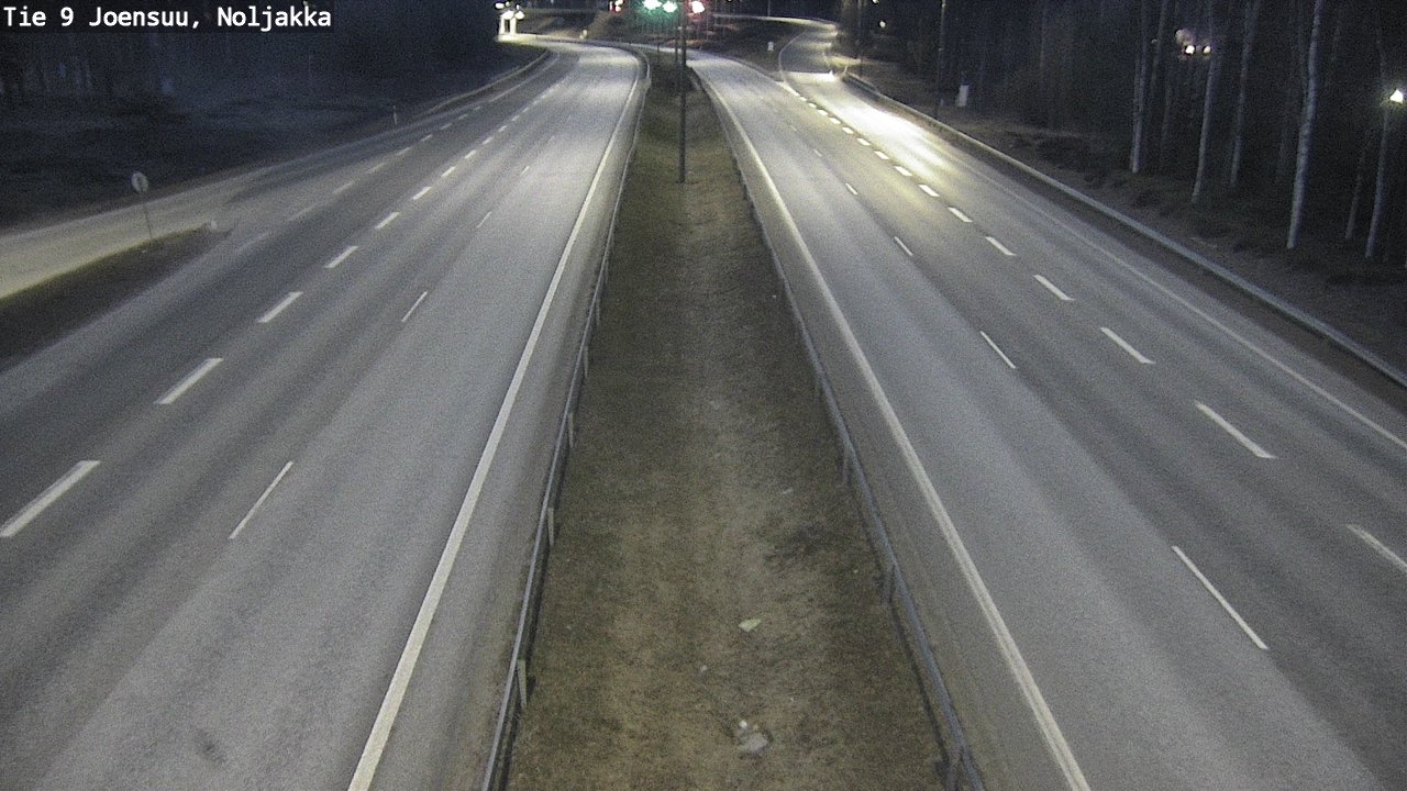 Weather Camera Image Väg 9 Joensuu, Noljakka, Joensuu, Pohjois-Karjala