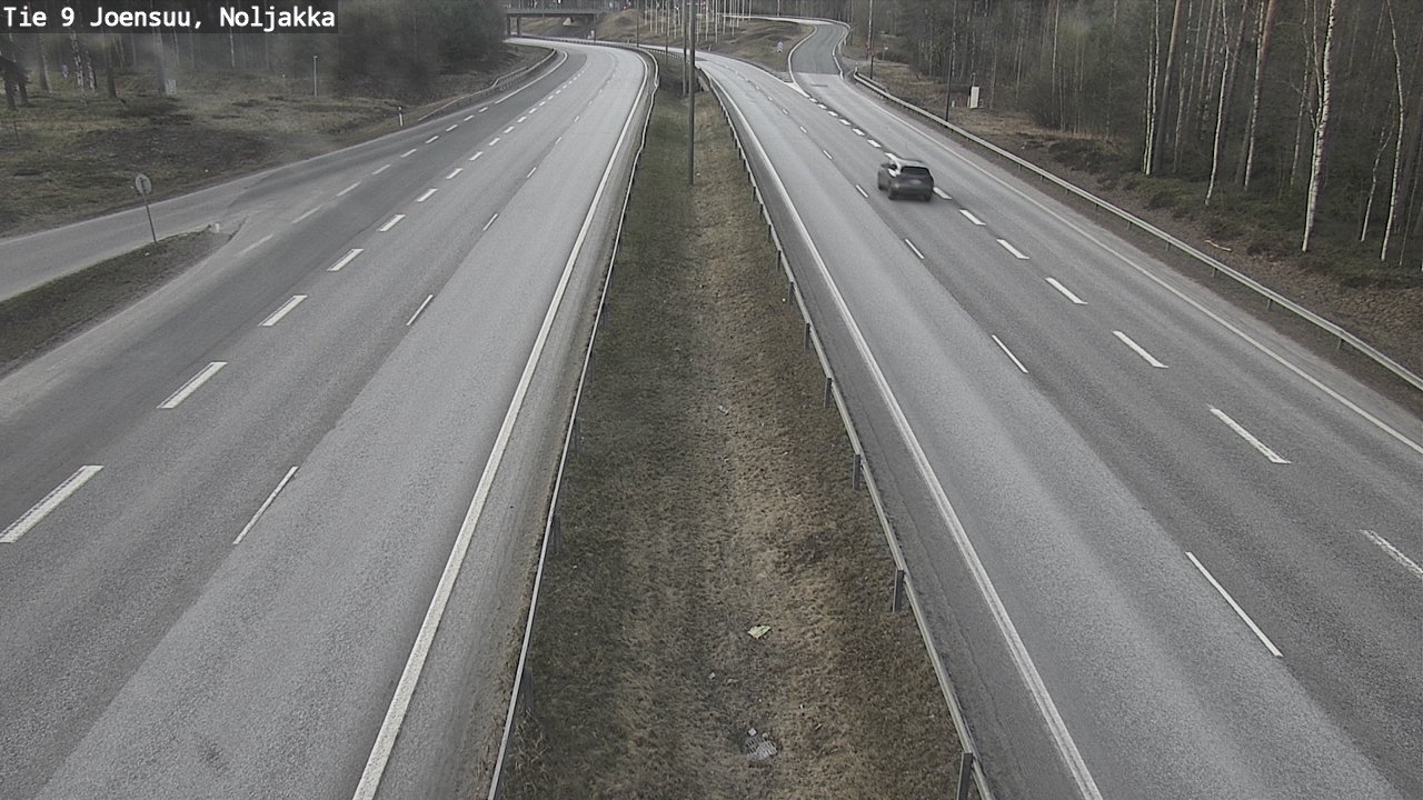 Weather Camera Image Väg 9 Joensuu, Noljakka, Joensuu, Pohjois-Karjala
