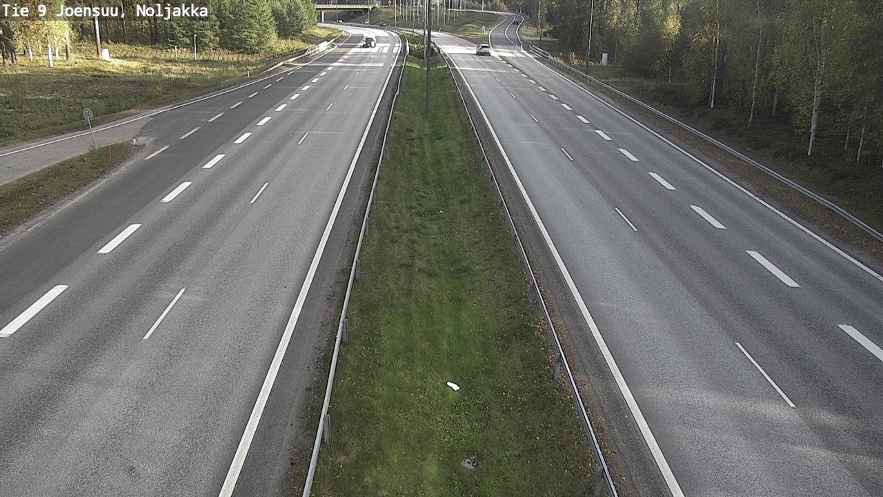Weather Camera Image Väg 9 Joensuu, Noljakka, Joensuu, Pohjois-Karjala