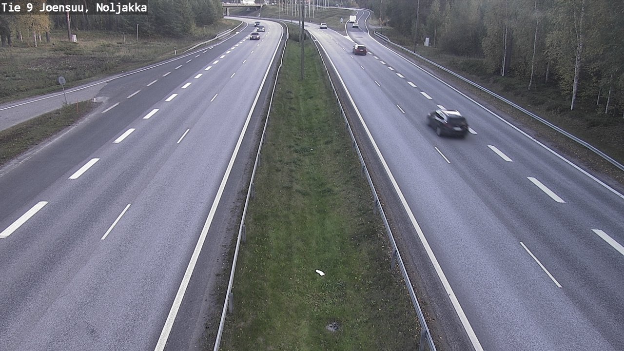 Weather Camera Image Väg 9 Joensuu, Noljakka, Joensuu, Pohjois-Karjala