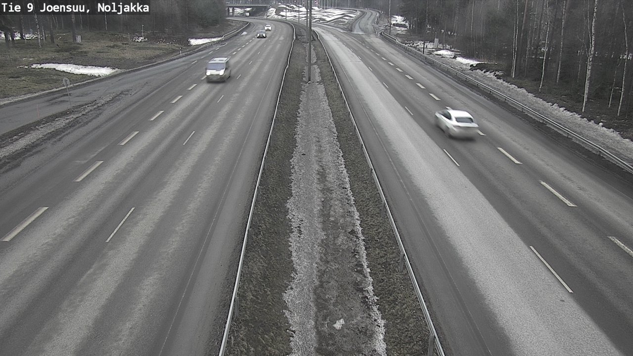 Weather Camera Image Väg 9 Joensuu, Noljakka, Joensuu, Pohjois-Karjala