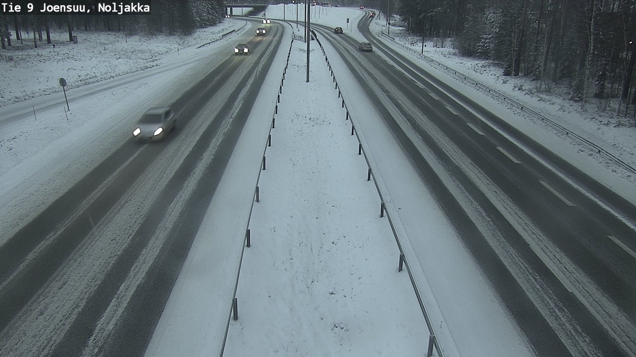 Weather Camera Image Road 9 Joensuu, Noljakka, Joensuu, Pohjois-Karjala