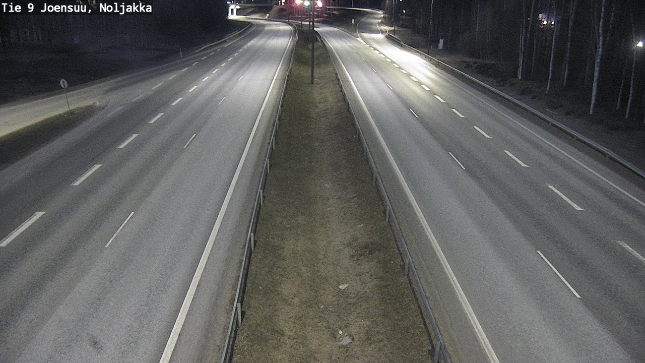Weather Camera Image Väg 9 Joensuu, Noljakka, Joensuu, Pohjois-Karjala