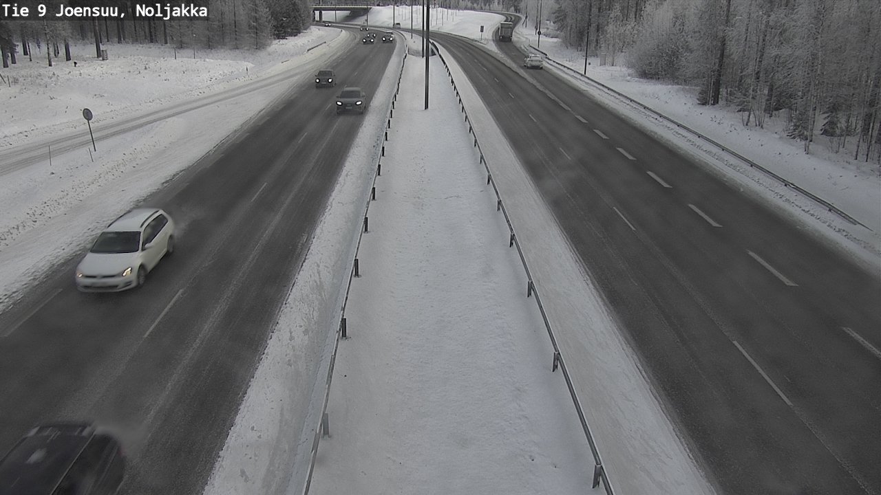 Weather Camera Image Väg 9 Joensuu, Noljakka, Joensuu, Pohjois-Karjala