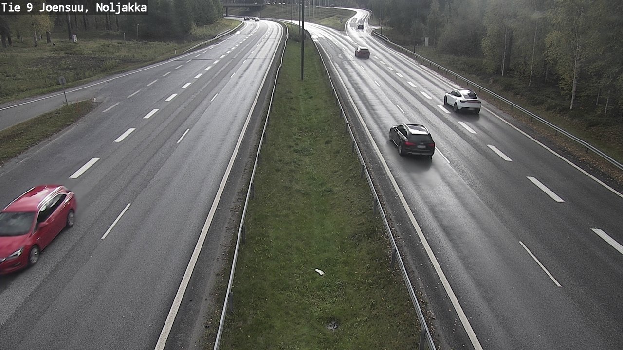 Weather Camera Image Väg 9 Joensuu, Noljakka, Joensuu, Pohjois-Karjala