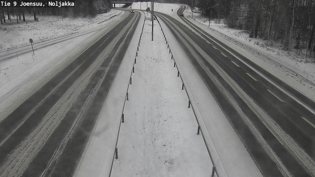 Weather Camera Image Väg 9 Joensuu, Noljakka, Joensuu, Pohjois-Karjala