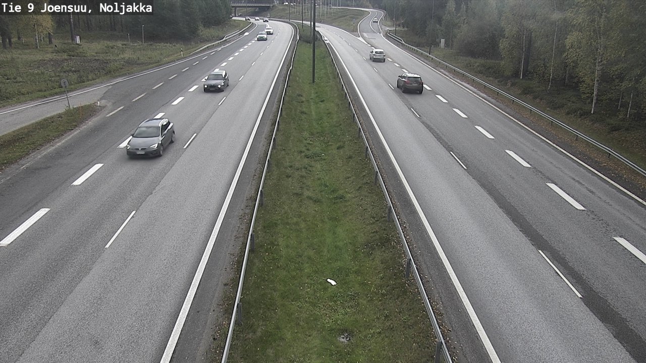 Weather Camera Image Väg 9 Joensuu, Noljakka, Joensuu, Pohjois-Karjala