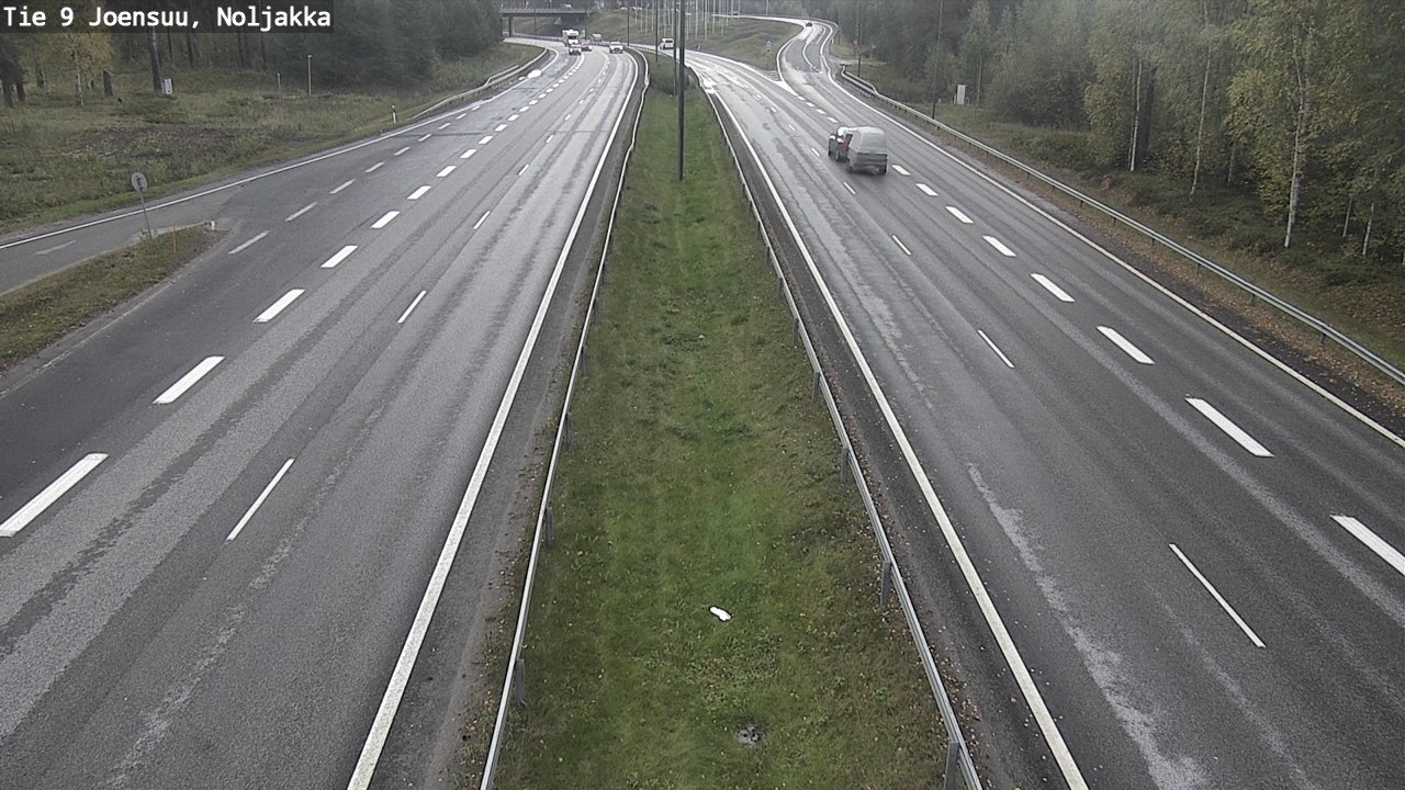 Weather Camera Image Väg 9 Joensuu, Noljakka, Joensuu, Pohjois-Karjala