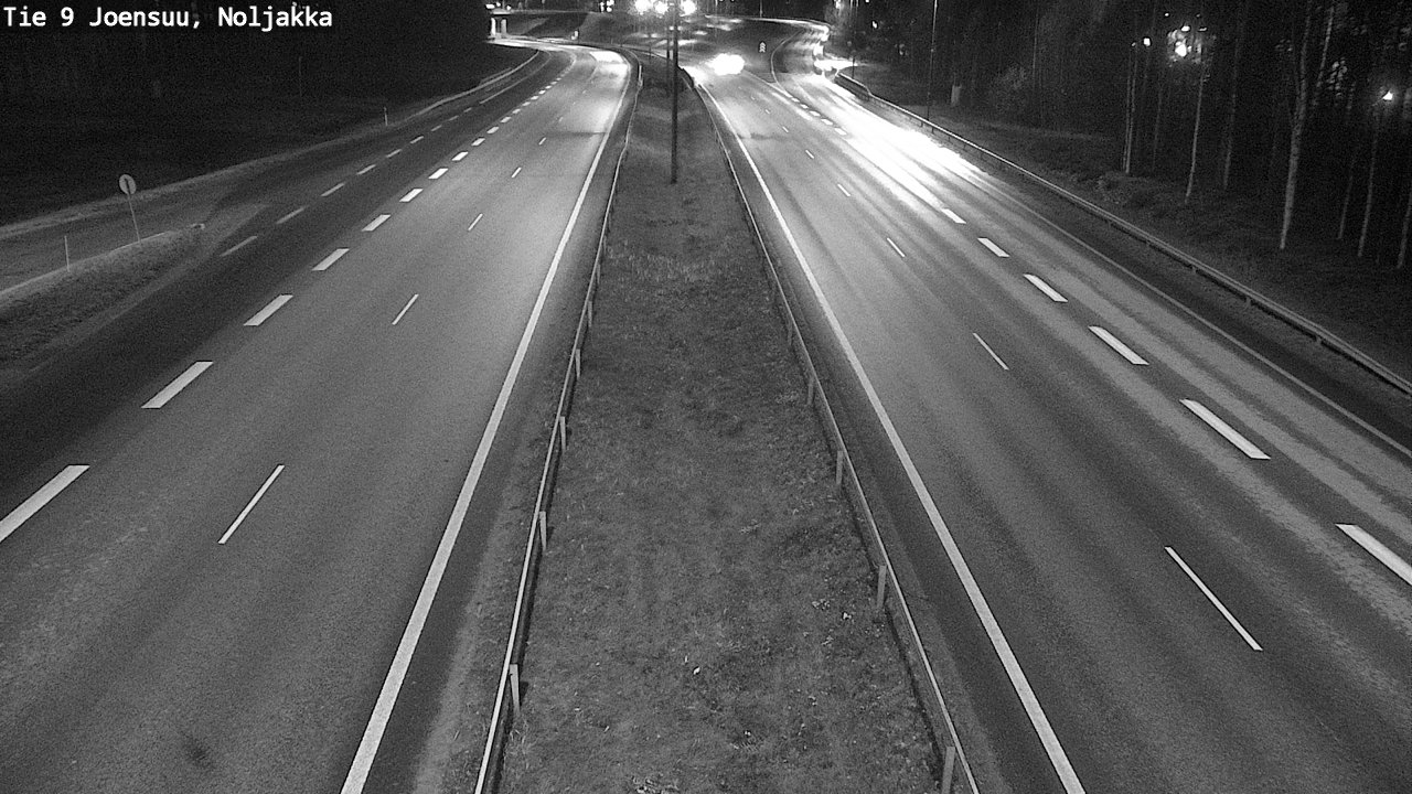 Weather Camera Image Väg 9 Joensuu, Noljakka, Joensuu, Pohjois-Karjala