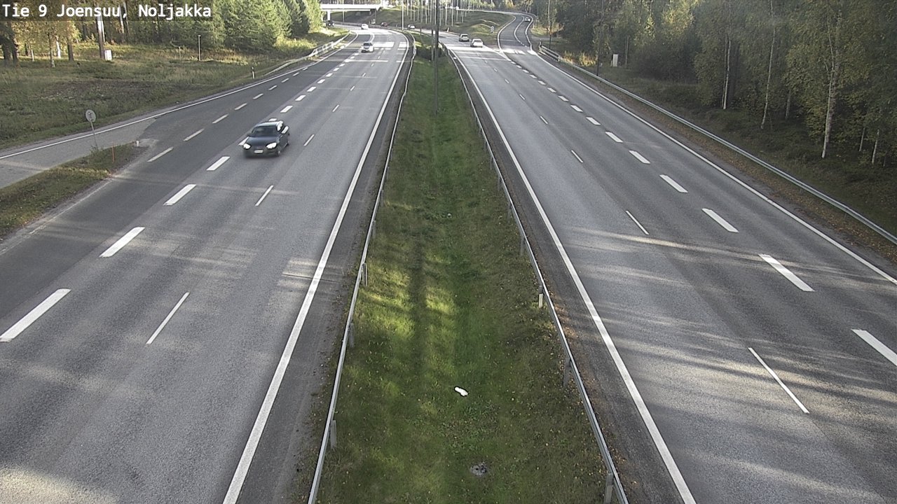 Weather Camera Image Väg 9 Joensuu, Noljakka, Joensuu, Pohjois-Karjala