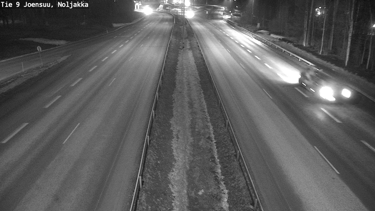 Weather Camera Image Väg 9 Joensuu, Noljakka, Joensuu, Pohjois-Karjala