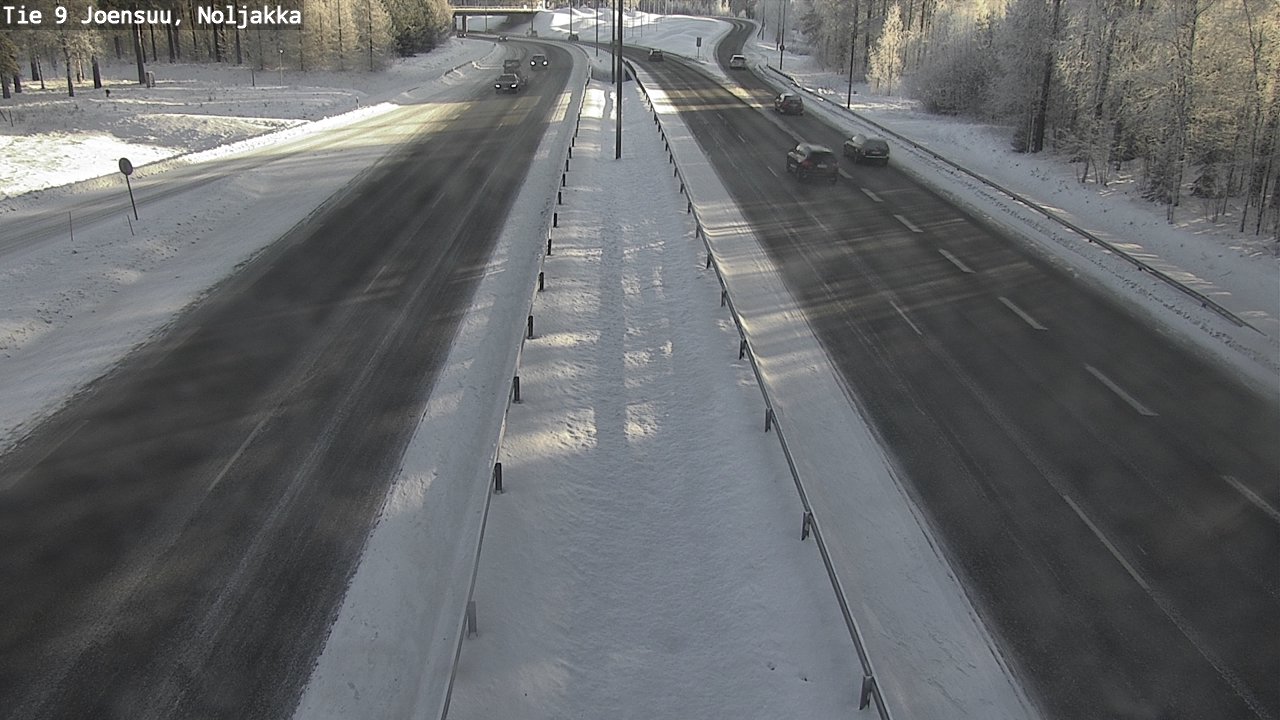 Weather Camera Image Väg 9 Joensuu, Noljakka, Joensuu, Pohjois-Karjala