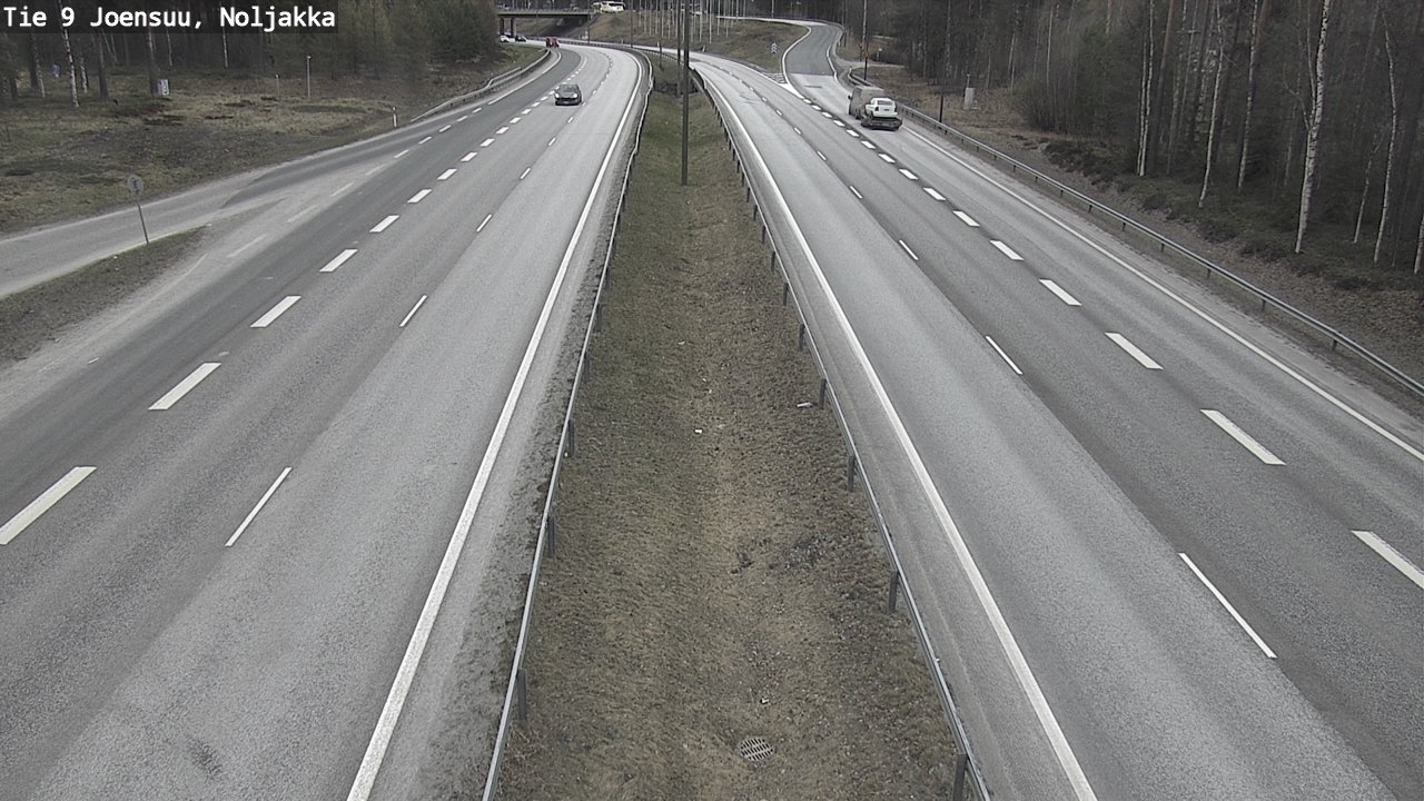Weather Camera Image Väg 9 Joensuu, Noljakka, Joensuu, Pohjois-Karjala