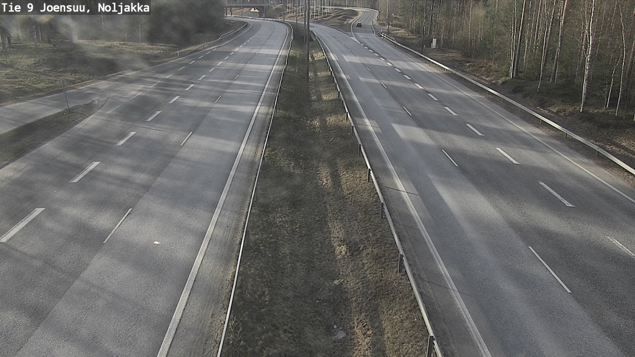 Weather Camera Image Väg 9 Joensuu, Noljakka, Joensuu, Pohjois-Karjala