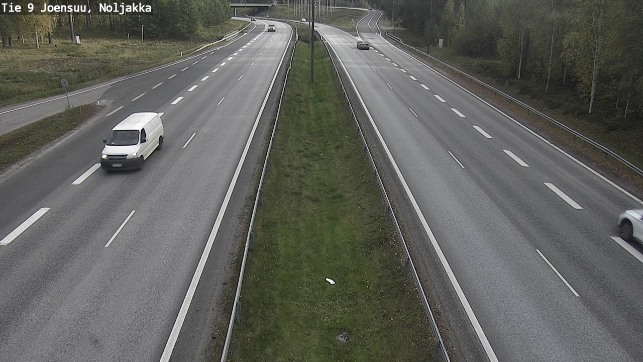 Weather Camera Image Väg 9 Joensuu, Noljakka, Joensuu, Pohjois-Karjala