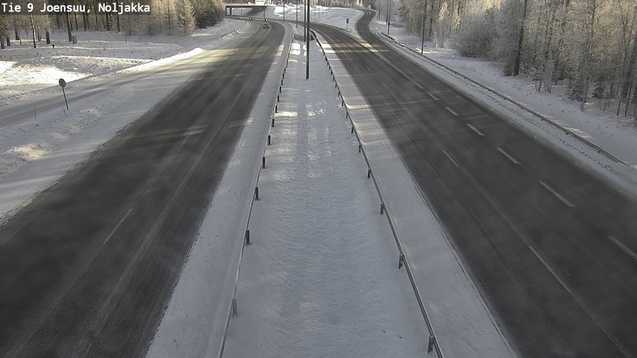 Weather Camera Image Väg 9 Joensuu, Noljakka, Joensuu, Pohjois-Karjala