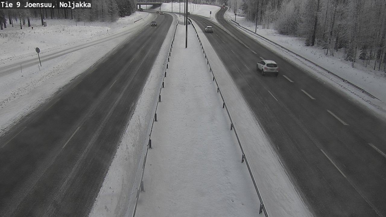 Weather Camera Image Väg 9 Joensuu, Noljakka, Joensuu, Pohjois-Karjala