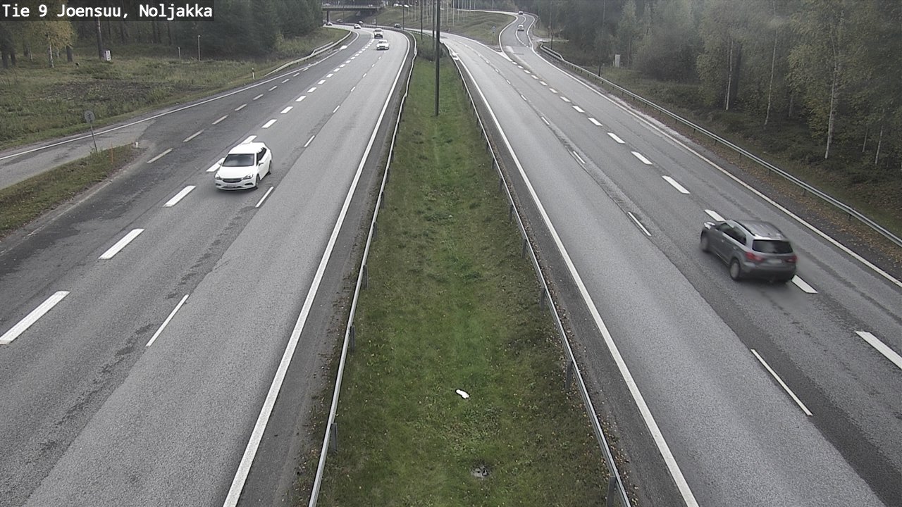 Weather Camera Image Väg 9 Joensuu, Noljakka, Joensuu, Pohjois-Karjala