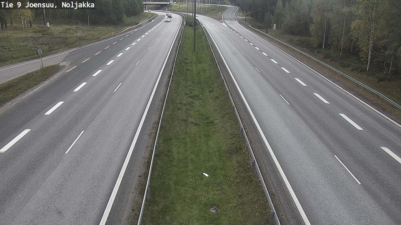 Weather Camera Image Väg 9 Joensuu, Noljakka, Joensuu, Pohjois-Karjala