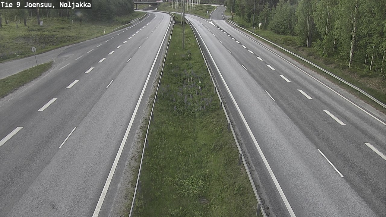 Weather Camera Image Road 9 Joensuu, Noljakka, Joensuu, Pohjois-Karjala
