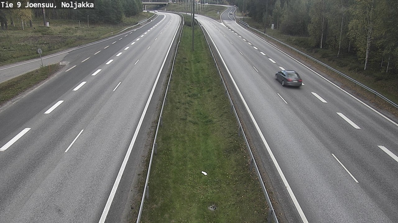 Weather Camera Image Väg 9 Joensuu, Noljakka, Joensuu, Pohjois-Karjala