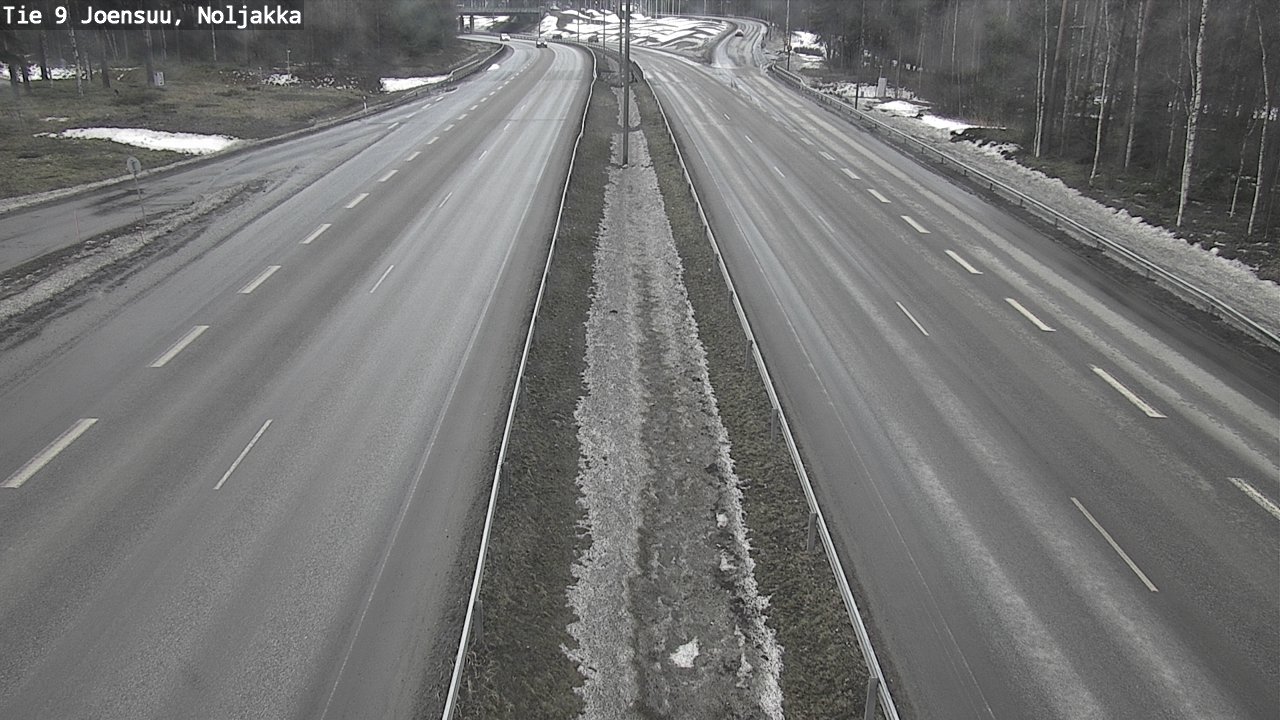 Weather Camera Image Road 9 Joensuu, Noljakka, Joensuu, Pohjois-Karjala